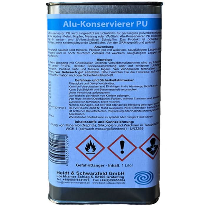 Heidt & Schwarzfeld Alu-Konservierer PU 1l.