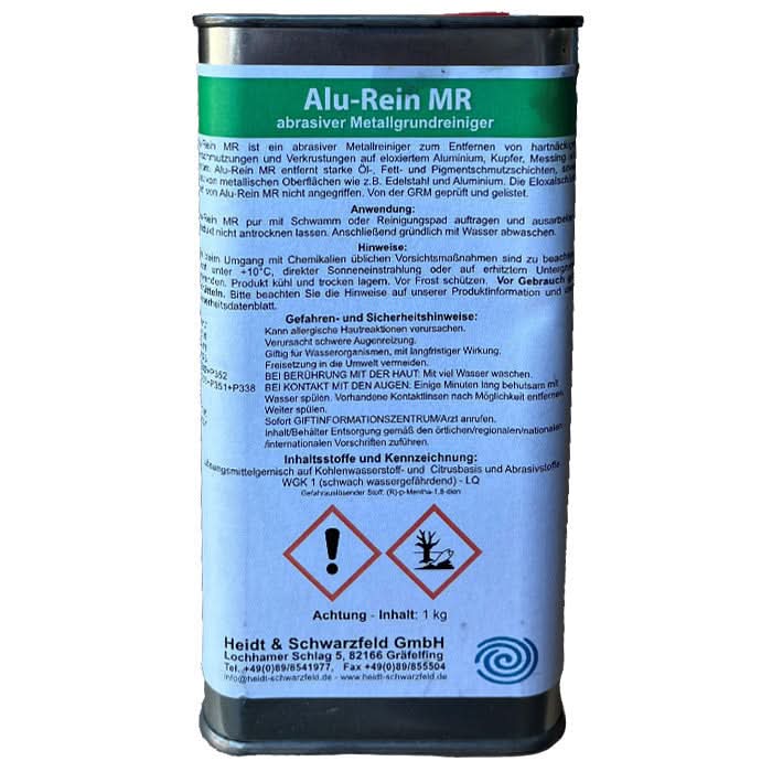 Heidt & Schwarzfeld Metallgrundreiniger Alu-Rein MR 1kg.