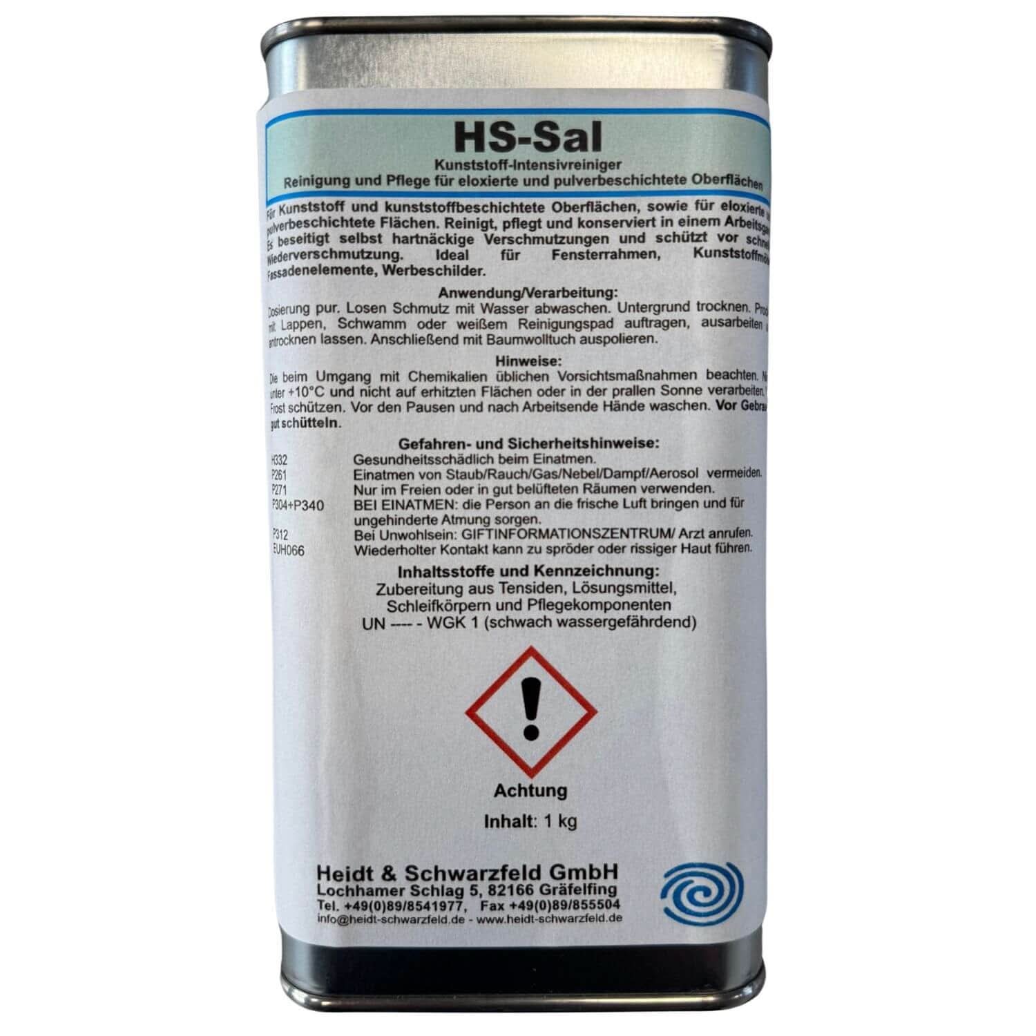 Kunststoffreiniger Heidt & Schwarzfeld HS-Sal & Pflege 1kg.