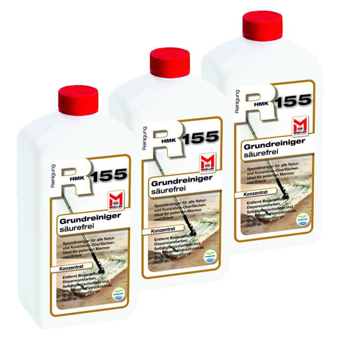 3x Set HMK R155 Grundreiniger Säurefrei 1l.