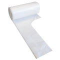 HygoClean müllbeutel mit tragegriff aus weißem, translucentem hdpe in einer rolle mit glatter oberfläche