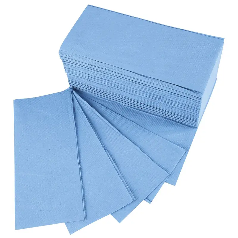 HygoClean Papierhandtücher 2-lagig Recyclingpapier Blau