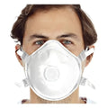 Weiße n95 atemschutzmaske hygoStar ffp3 nr d 29355 mit verstellbaren elastischen ohrschlaufen und atemventil