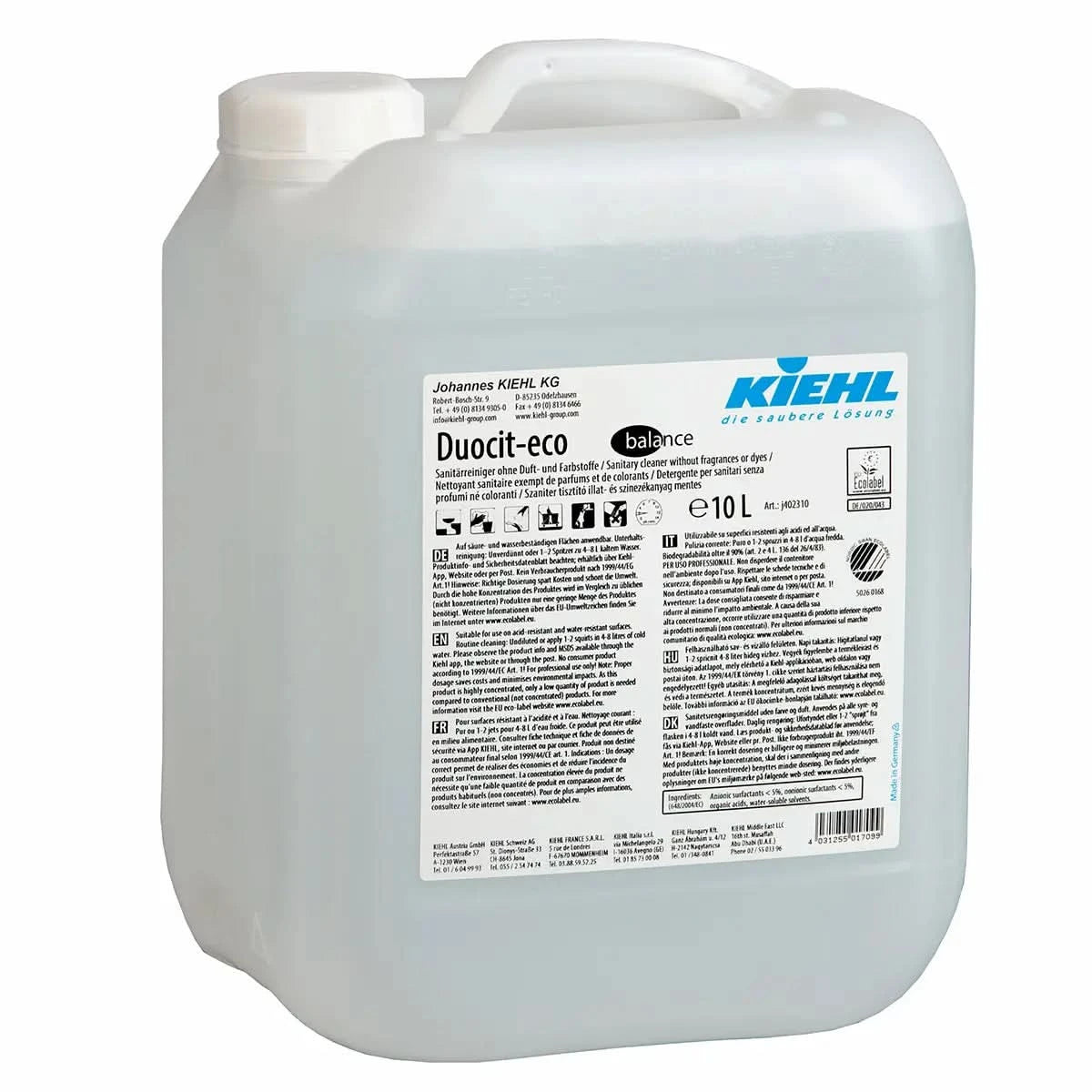 Kiehl Duocit-Eco Balance Sanitärreiniger 10l.