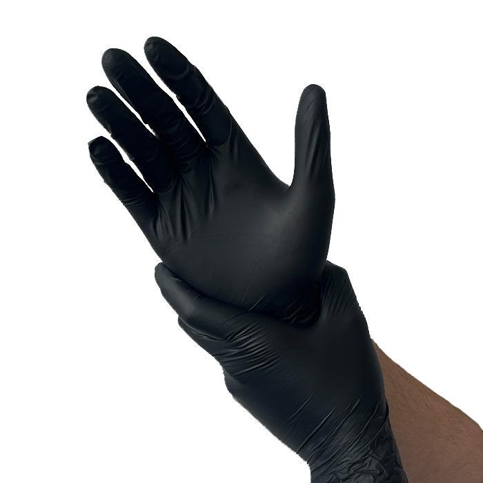 KINGFA Nitril-Handschuhe Schwarz 100 Stück Beispiel