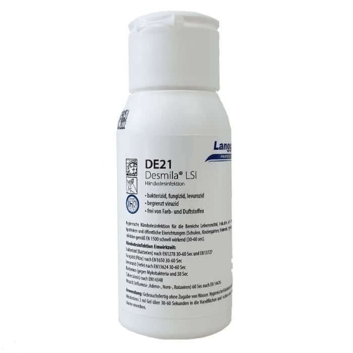 Langguth DE21 Desmila LSI Händedesinfektion 50ml Kittelflasche.