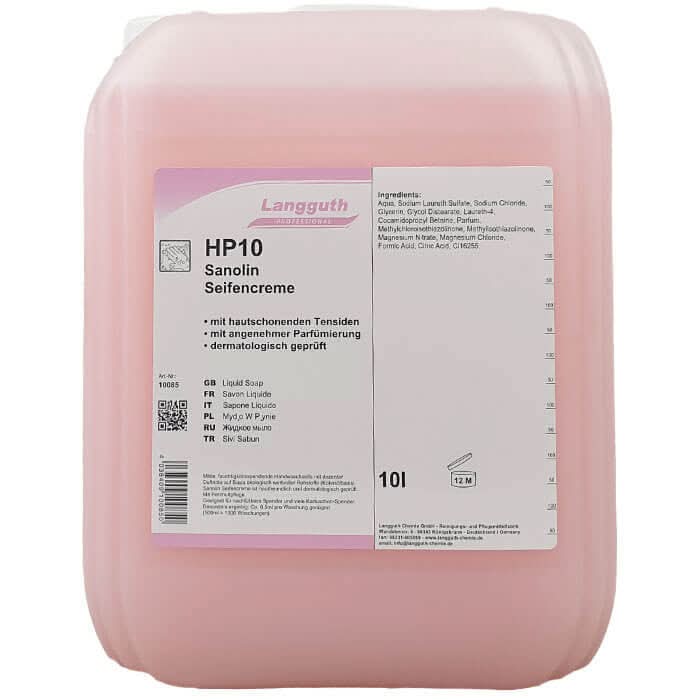 Langguth HP10 Sanolin Seifencreme 10l.
