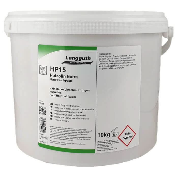 Langguth HP15 Putzolin Extra Handwaschpaste 10kg.