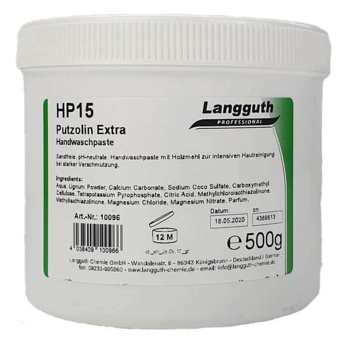 Langguth HP15 Putzolin Extra Handwaschpaste 500g.