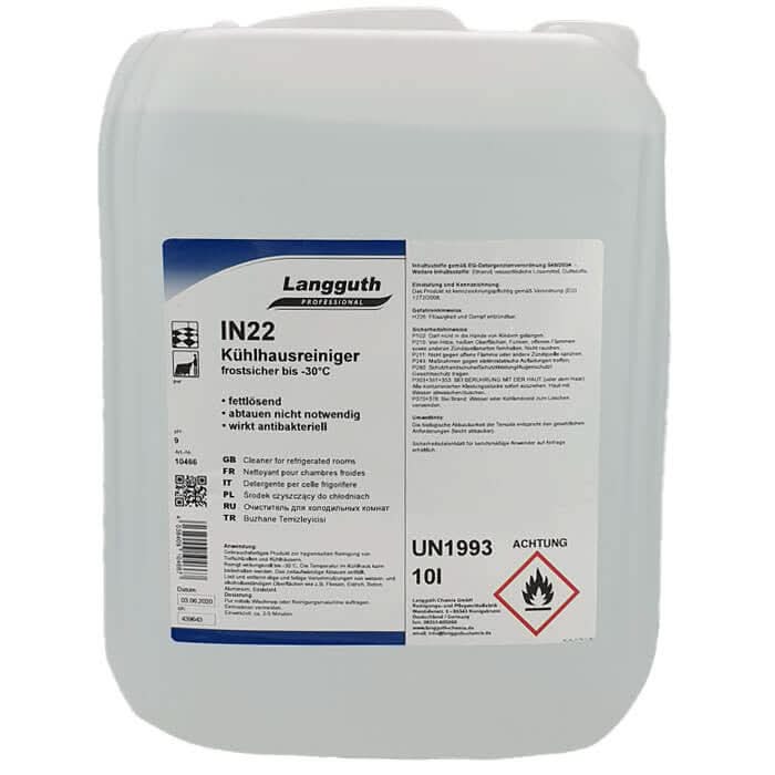 Langguth IN22 Kühlhausreiniger KHR bis -30° C 10l.