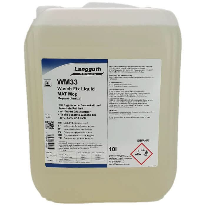 Langguth WM33 Wasch Fix Liquid Mat Mop 10l.