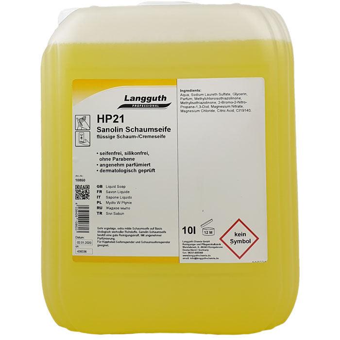 Langguth HP21 Sanolin Schaumseife 10l