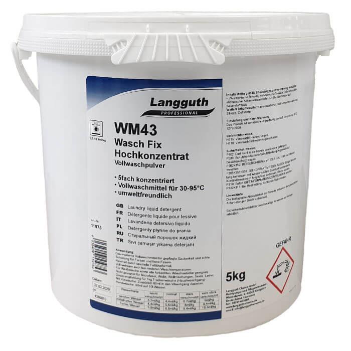 Langguth WM43 Wasch Fix Waschpulver Hochkonzentrat 5kg