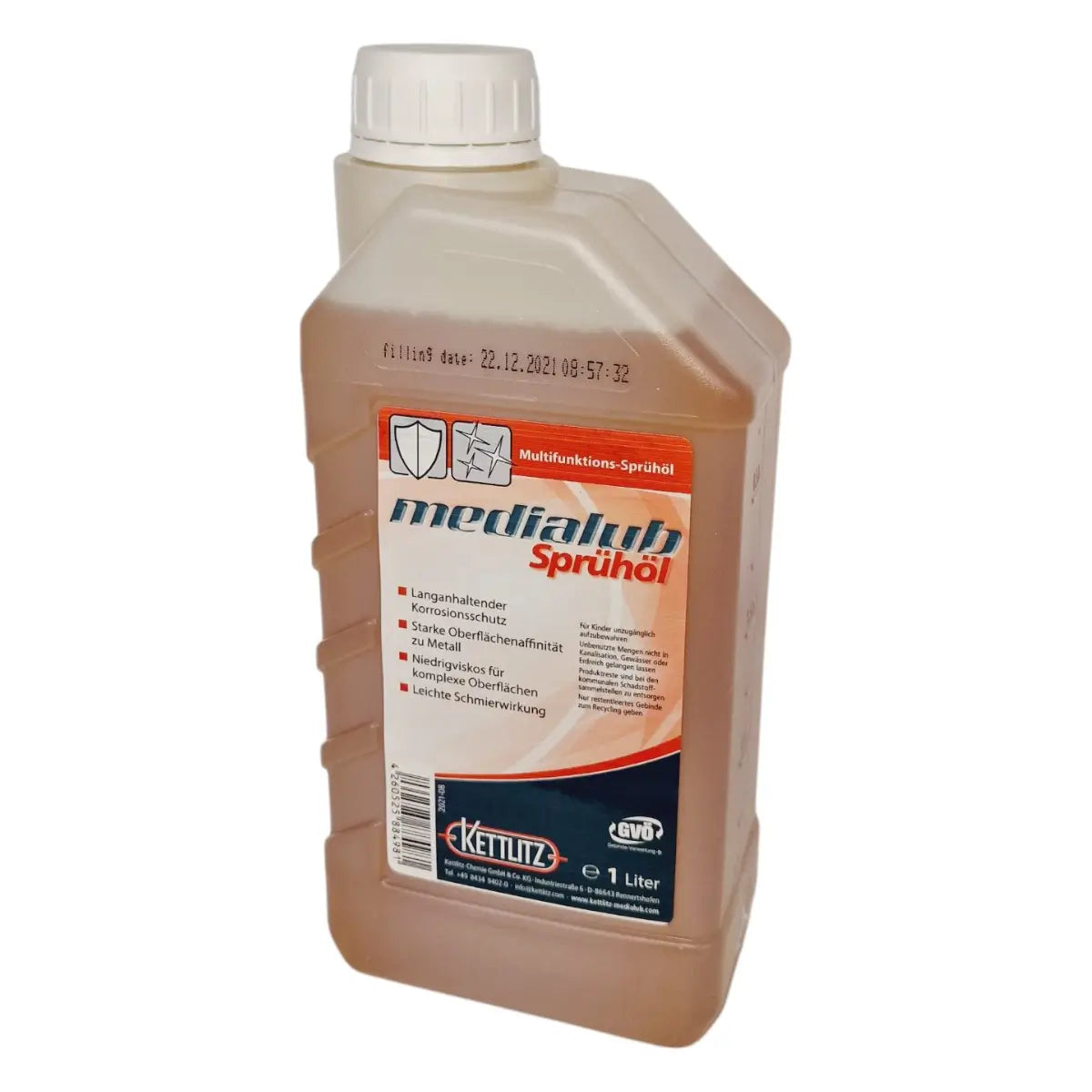 KETTLITZ Medialub Sprühöl auf Mineralölbasis 1l