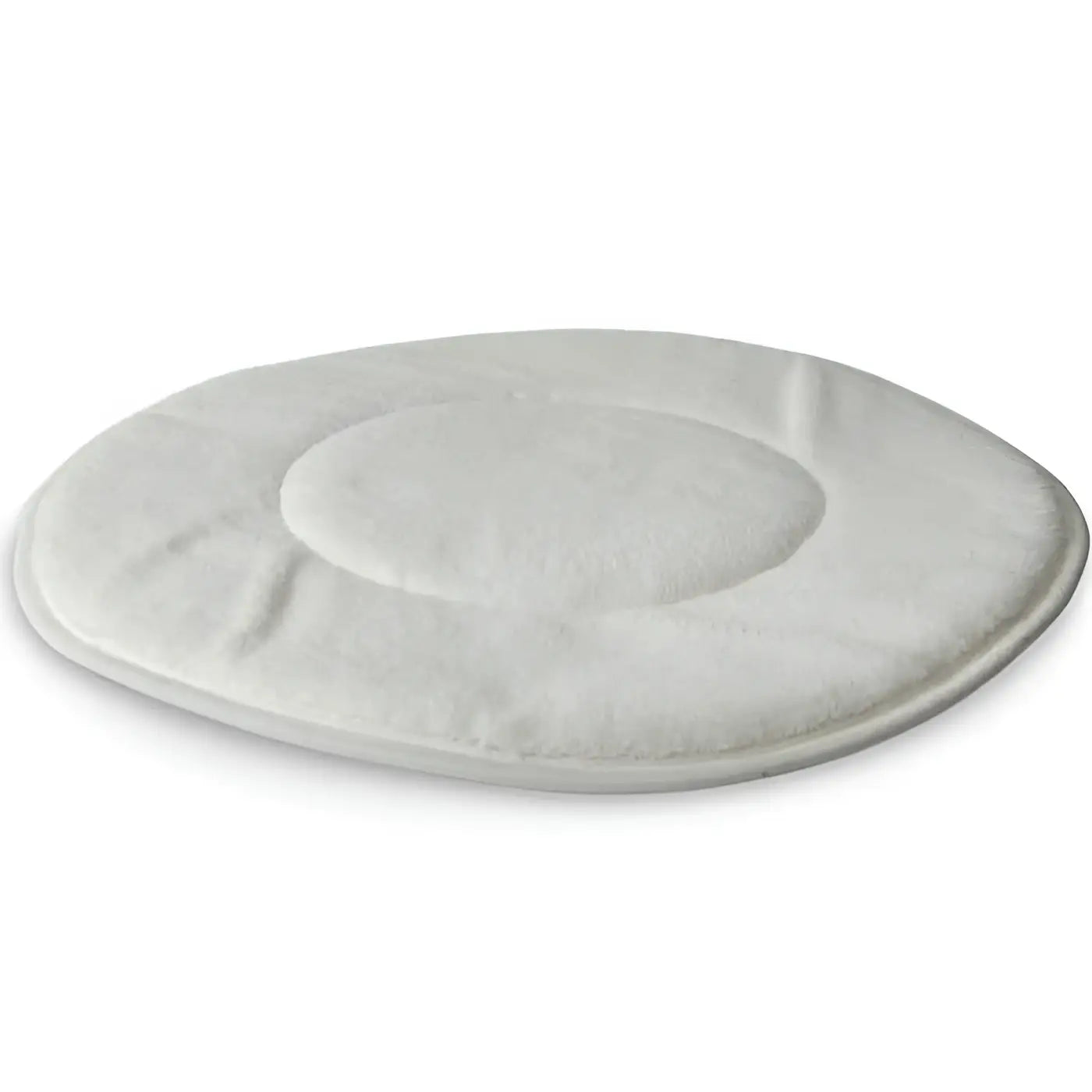 Weißes mikrofaser pad 14 zoll mit weicher struktur und mittig erhabenem kreis für maschinenpolitur