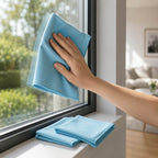 MILURY Fenstertuch 3er Set XXL 50x70cm