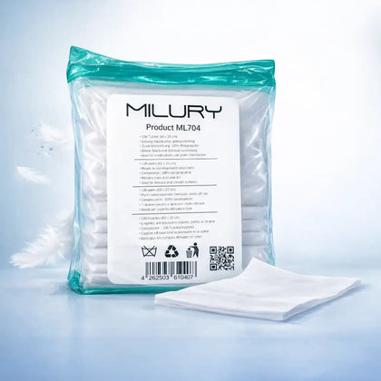 MILURY Staubtücher 60x25cm Weiß 100 Stück
