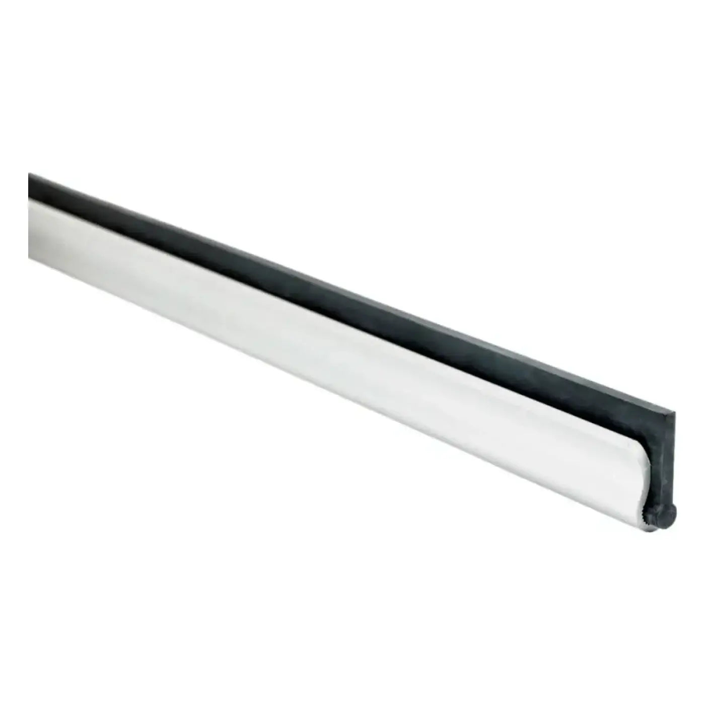 Moerman aluminium-schiene mit silberner metallischer schiene und schwarzem dura-flex gummiwischerblatt