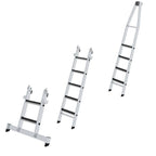 MUNK Günzburger Steigtechnik Glasreiniger-Stufenleiter Spitzleiter R13.