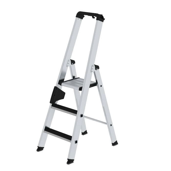 MUNK Günzburger Steigtechnik Stufen-Stehleiter einseitig begehbar mit clip-step.