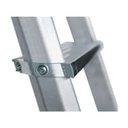 MUNK Günzburger Steigtechnik ML Stufen-Stehleiter einseitig begehbar Aluminium Eloxiert.