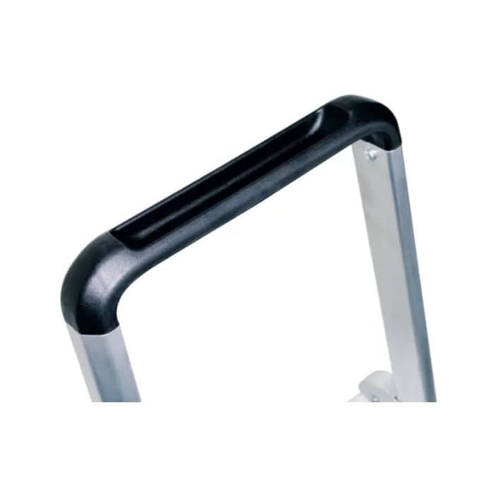 MUNK Günzburger Steigtechnik ML Stufen-Stehleiter einseitig begehbar Aluminium Eloxiert.