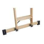 MUNK Günzburger Steigtechnik Stufen-Anlegeleiter Holz mit Traverse.