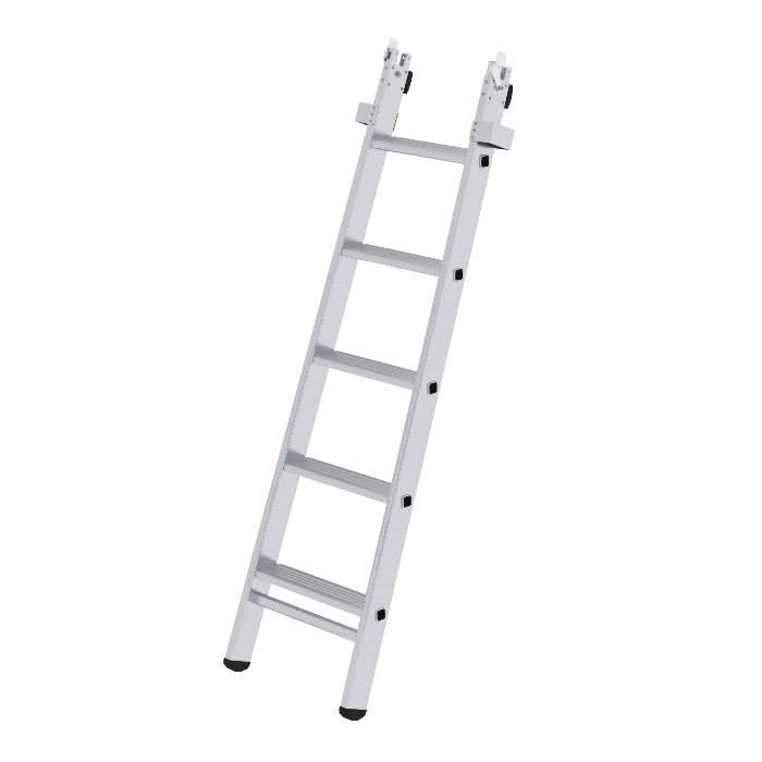 MUNK Steigtechnik Stufen-Glasreinigerleiter Mittelteil mit nivello-Traverse.