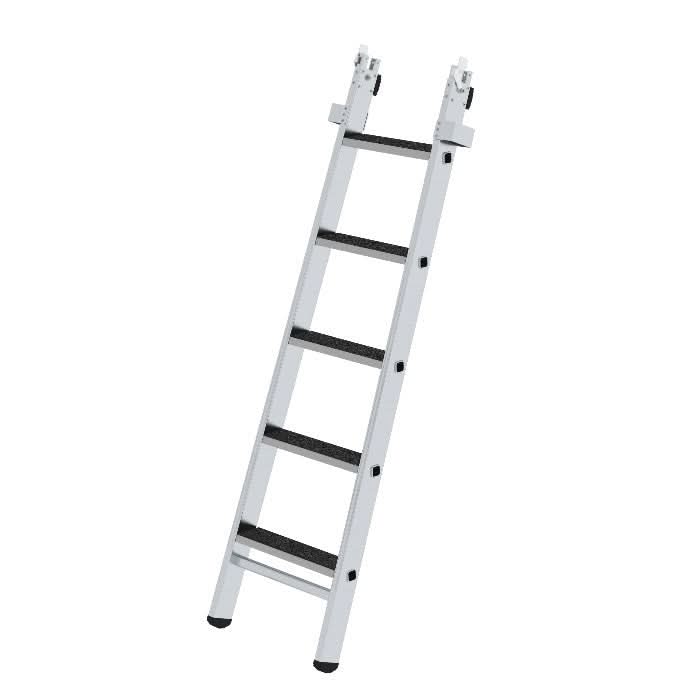 MUNK Steigtechnik Stufen-Glasreinigerleiter Mittelteil mit nivello-Traverse und clip-step.