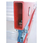 MUNK Günzburger Steigtechnik Stufen-Stehleiter beidseitig begehbar GFK / Alu.