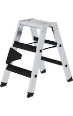 MUNK Steigtechnik Stufen-Stehleiter beidseitig begehbar mit clip-step relax.