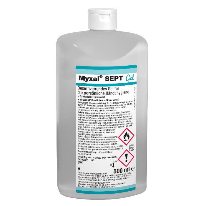 MYXAL® SEPT Gel Händedesinfektion.