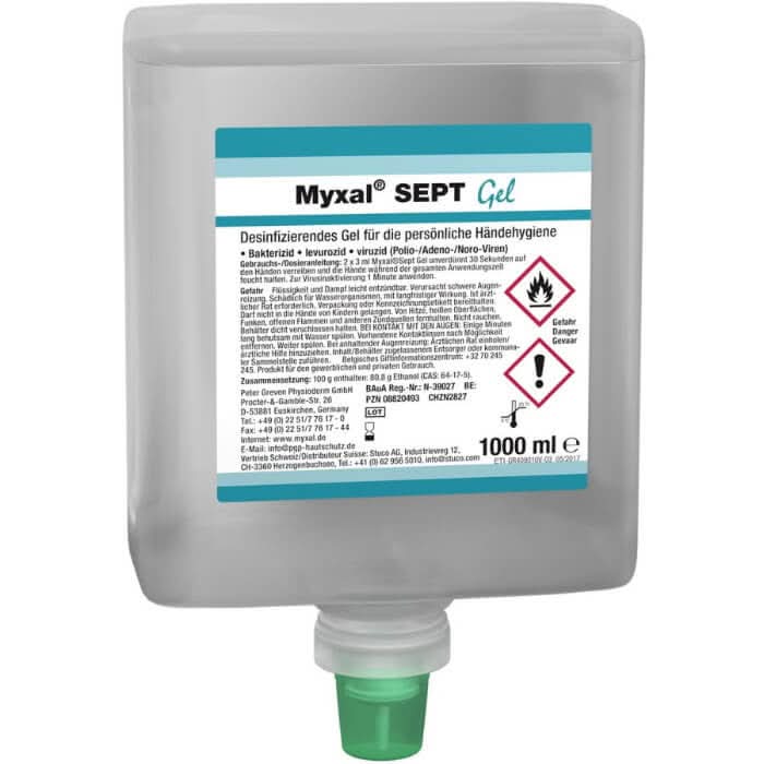 MYXAL® SEPT Gel Händedesinfektion.