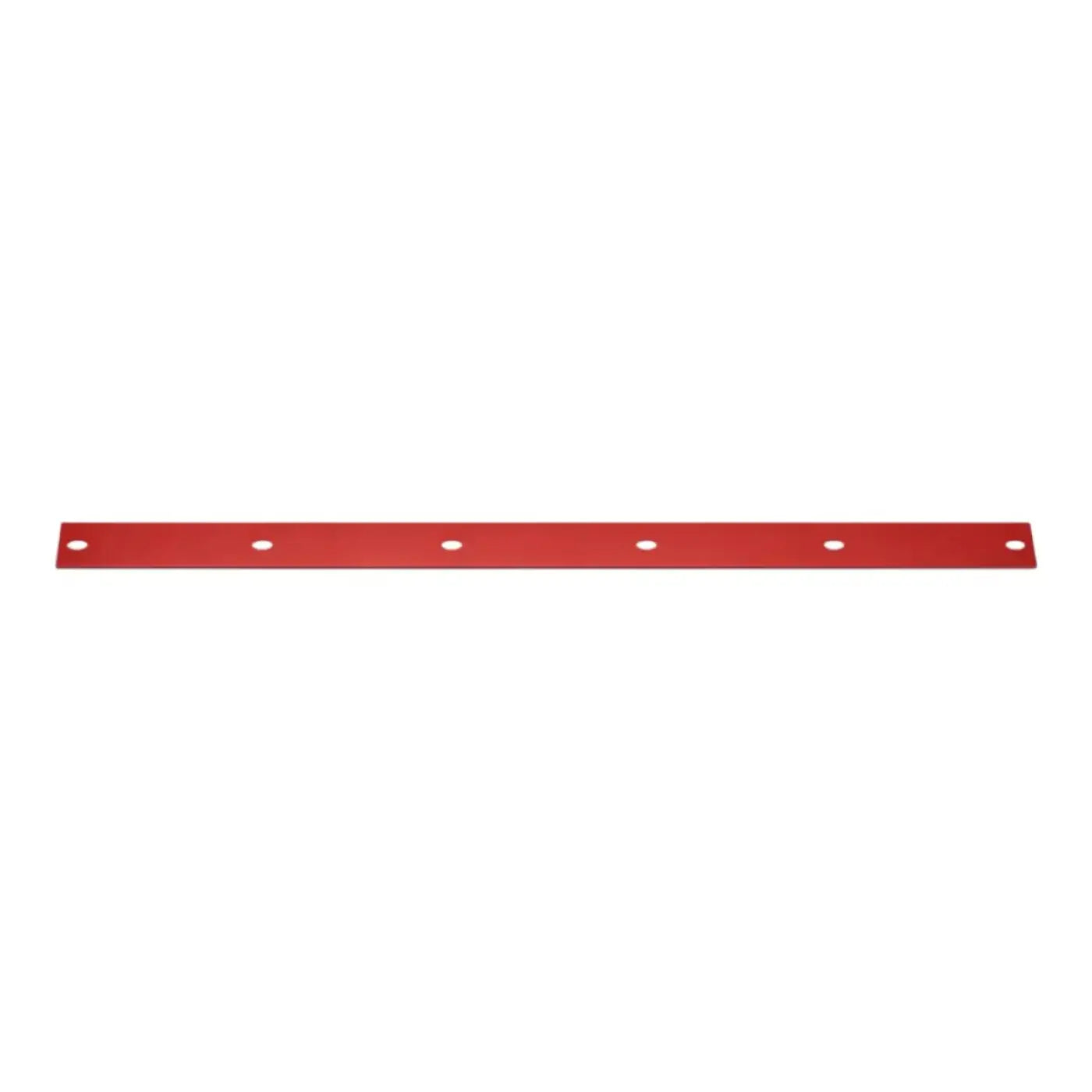 Roter metallhalter mit gleichmäßig verteilten runden löchern für nilfisk viper sauglippe as380 15b