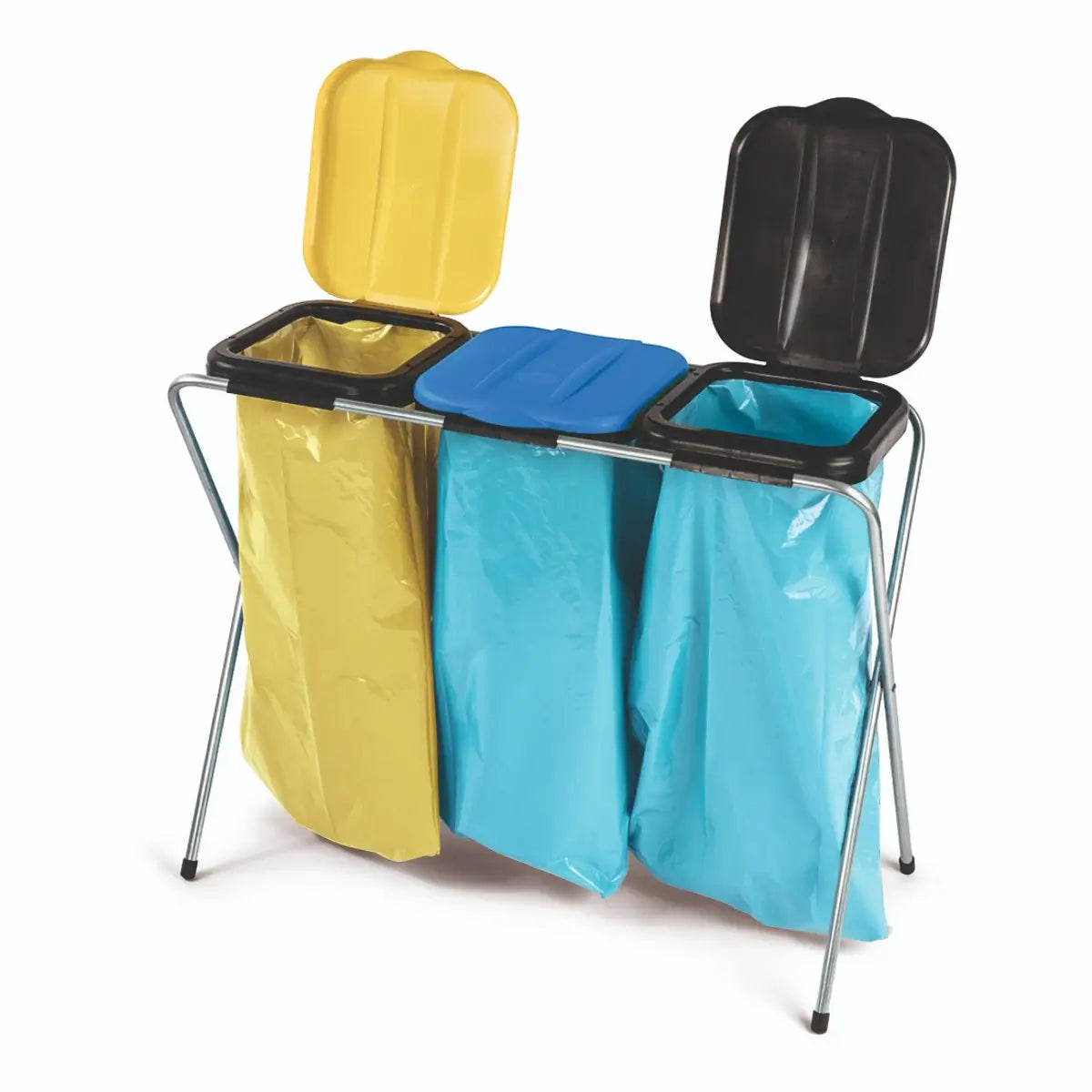 Nölle Abfallsammler 3-Fach mit Deckel