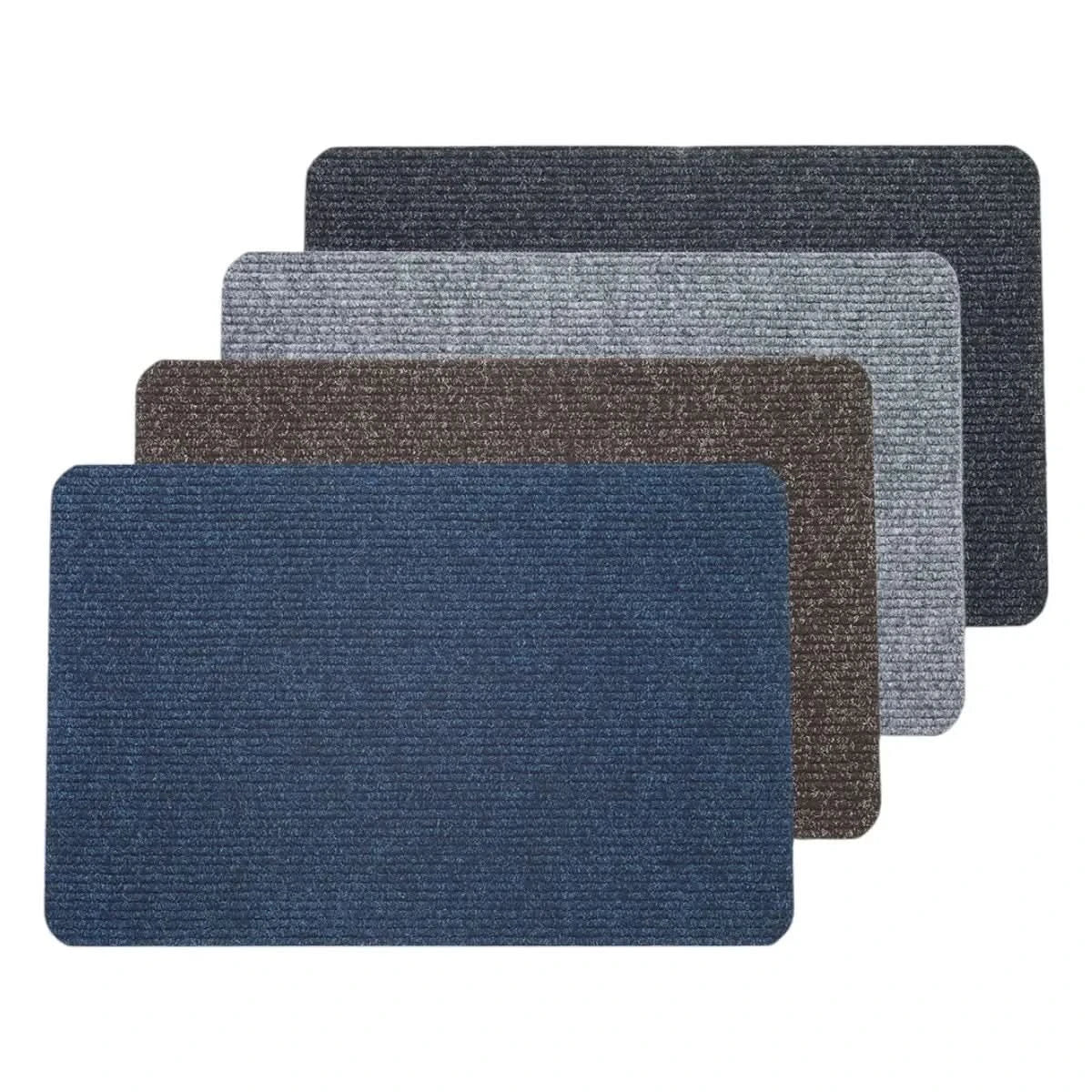 NÖLLE Fußmatte Nadelfilzmatte gerippt 4 Farben sortiert.