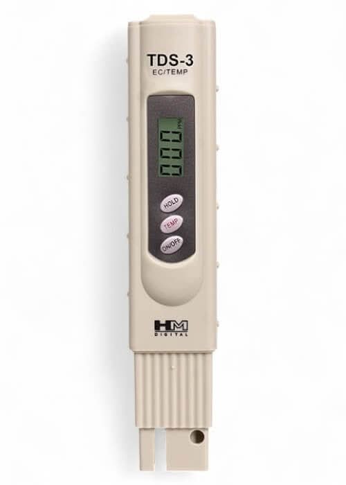 HM Digital TDS-3 Wassertestgerät für die Osmosereinigung.