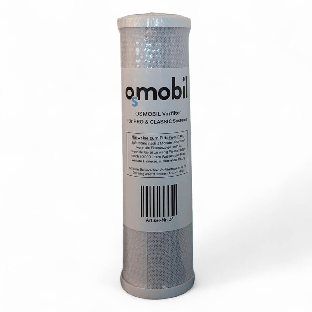 OSMOBIL Vorfilter für PRO X, PRO & CLASSIC Systeme.