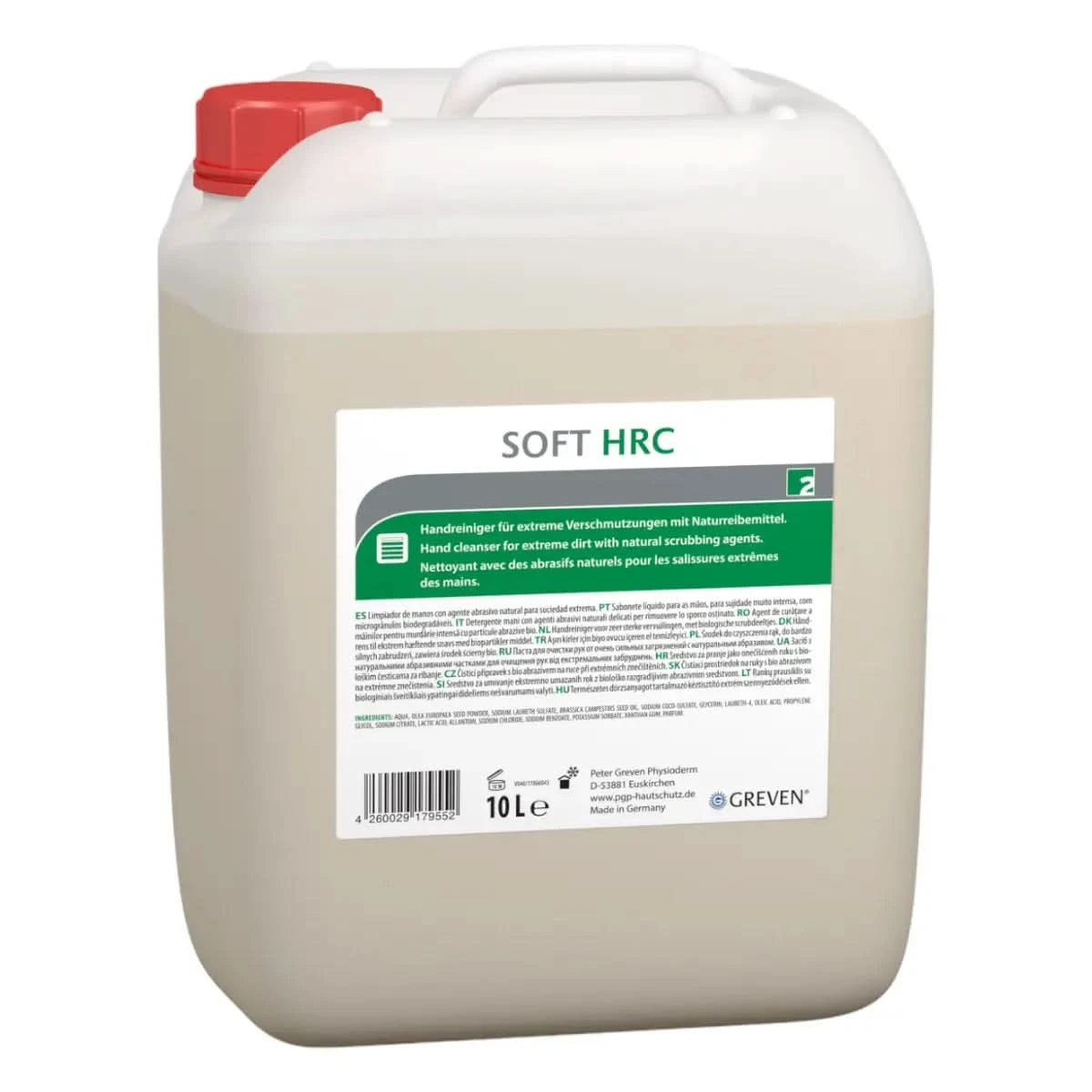 Peter Greven® Soft HRC Handreiniger mit Bio-Reibemittel.