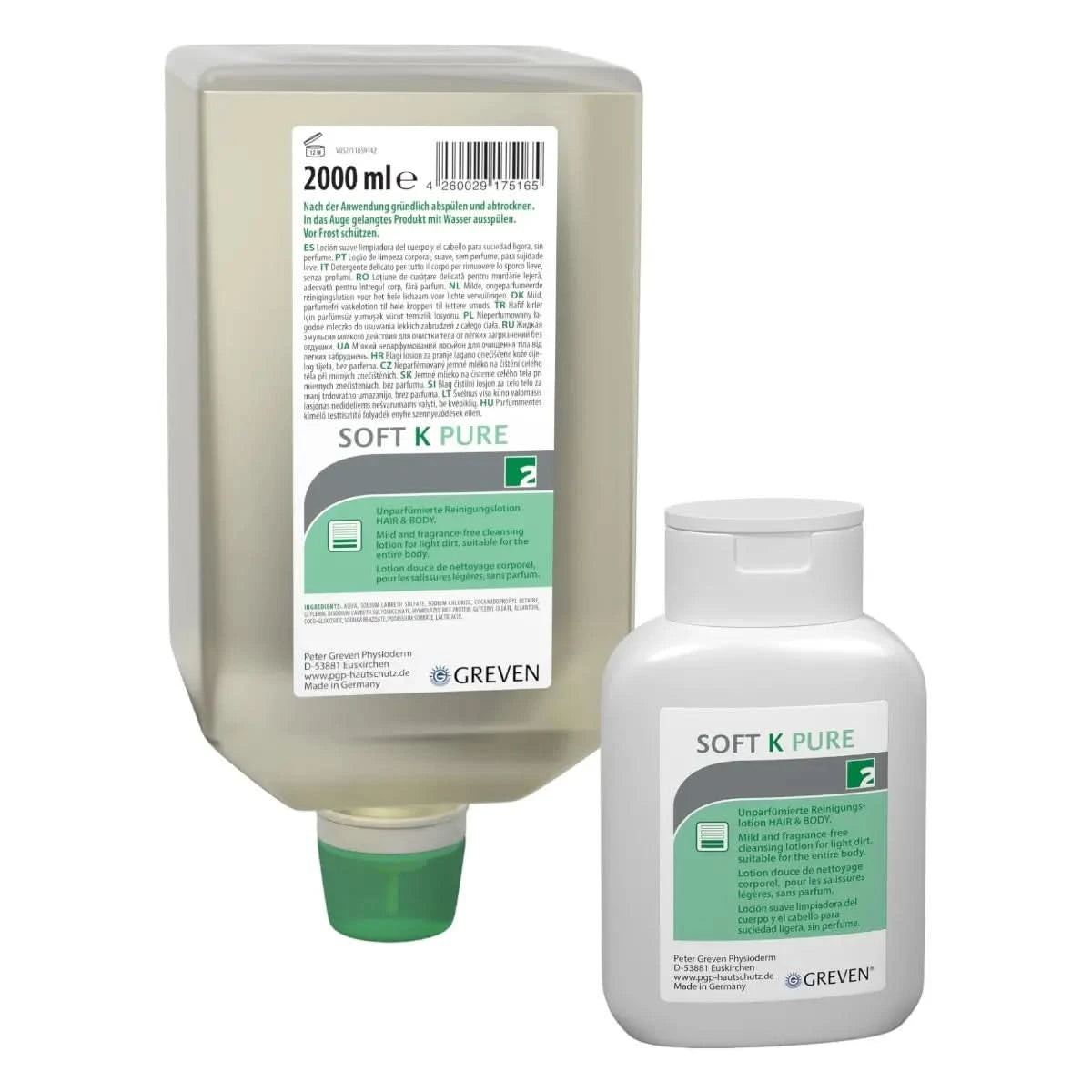 Peter GREVEN® SOFT K PURE Reinigungslotion unparfümiert.