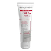 Weiße tube physioderm curea pure unparfümiert feuchtigkeitsspendende gesichtspflegecreme ohne duftstoffe