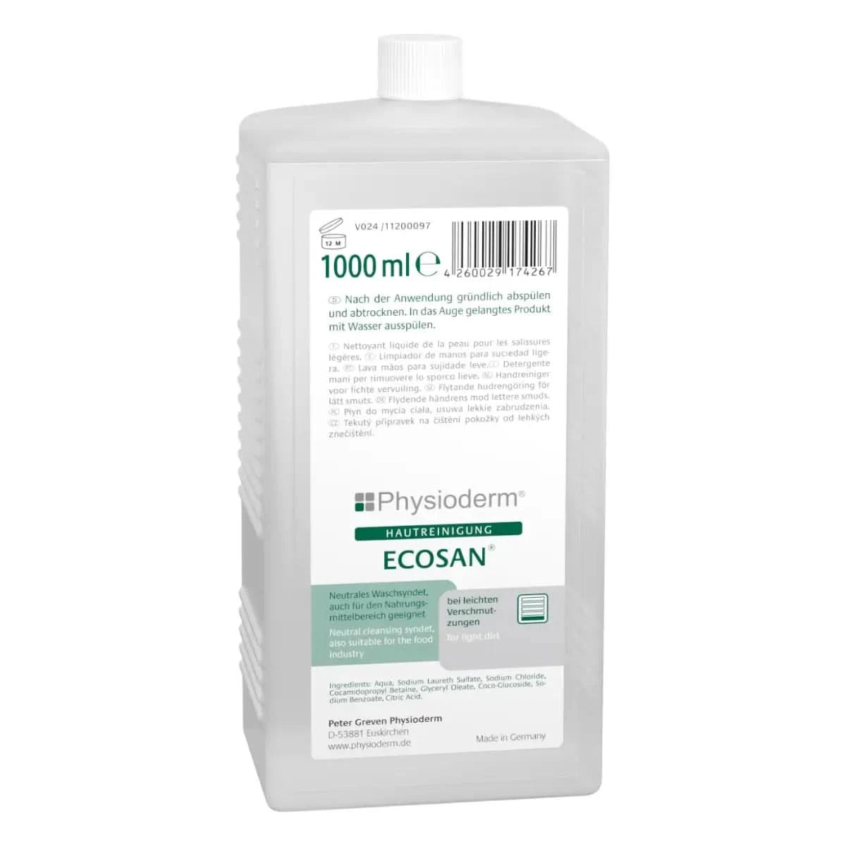 PHYSIODERM ECOSAN Hautreinigungslotion HACCP.