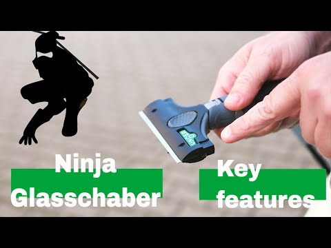 Ninja Glasschaber Glashobel Video
