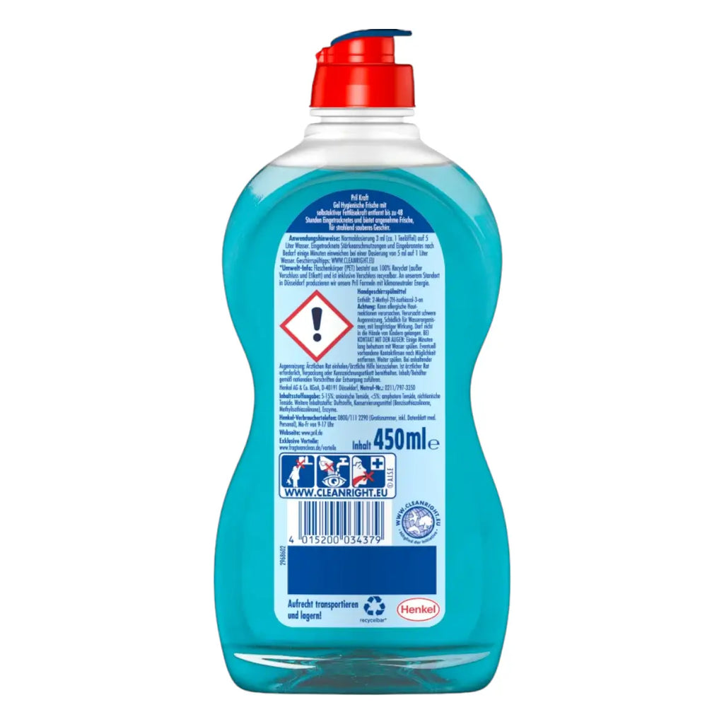 PRIL Spülmittel Kraftgel Hygienische Frische 450ml
