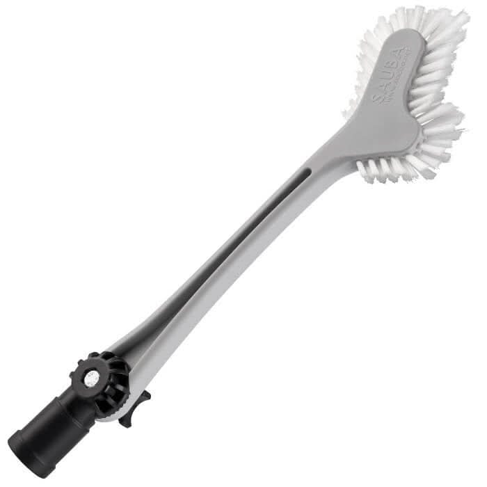 Sauba Leisten- und Rahmenbürste LINA mit Winkelstück.