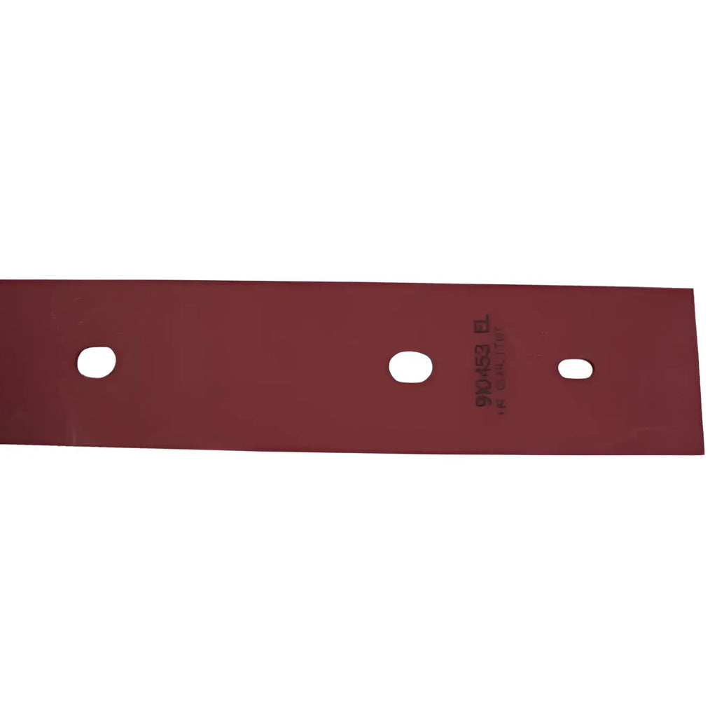 Rotmetal blade with three oval holes and stamped markings on the back for sauglippe hinten gansow 40 b 53