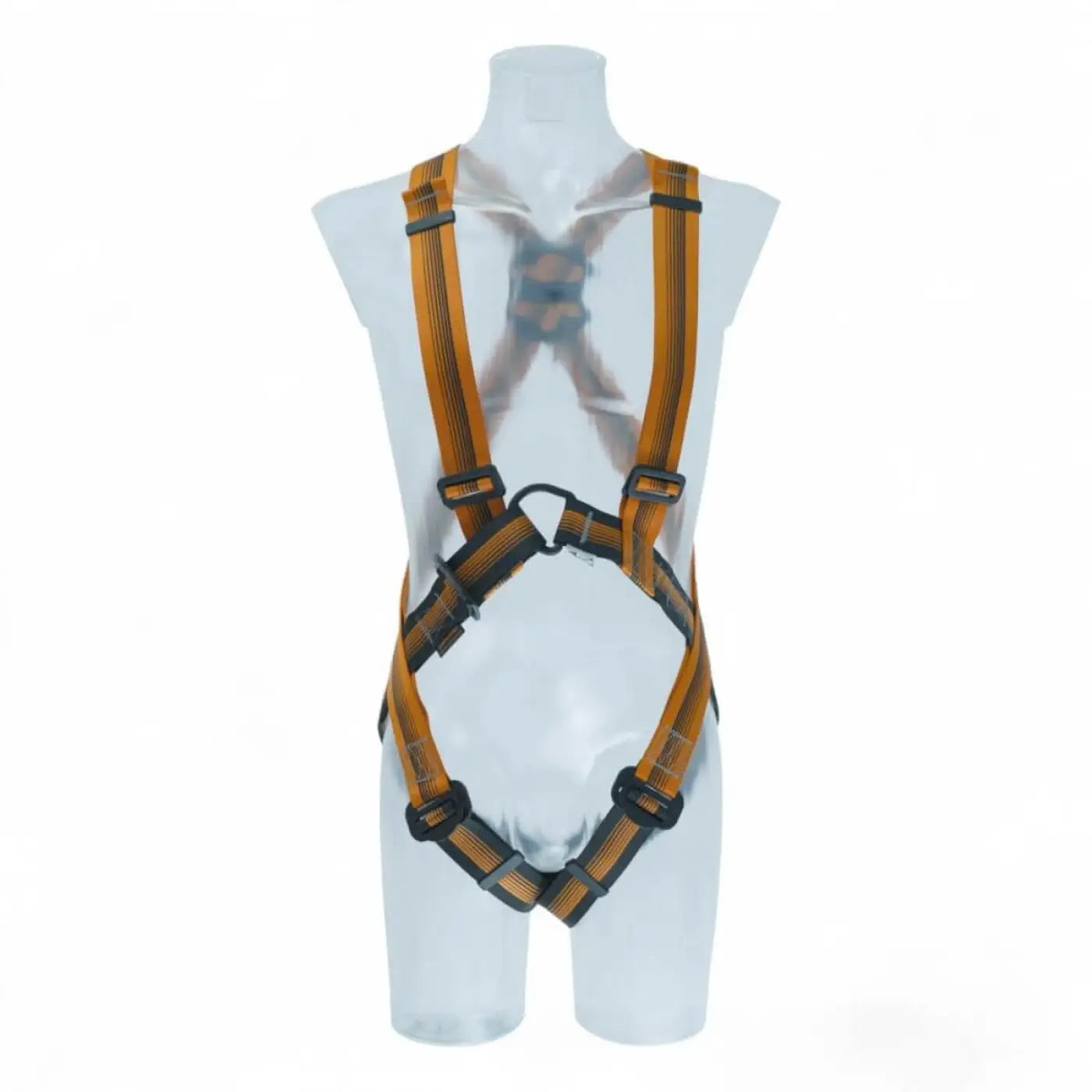 SkyloTEC Arg 30 Auffanggurt orange und schwarz mit verstellbaren Gurten und Metallverschlüssen aus robustem Material