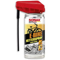 Sonax e-bike kettenspray 100ml rotes und silbernes spray mit schwarzem aufsatz für leichte anwendung