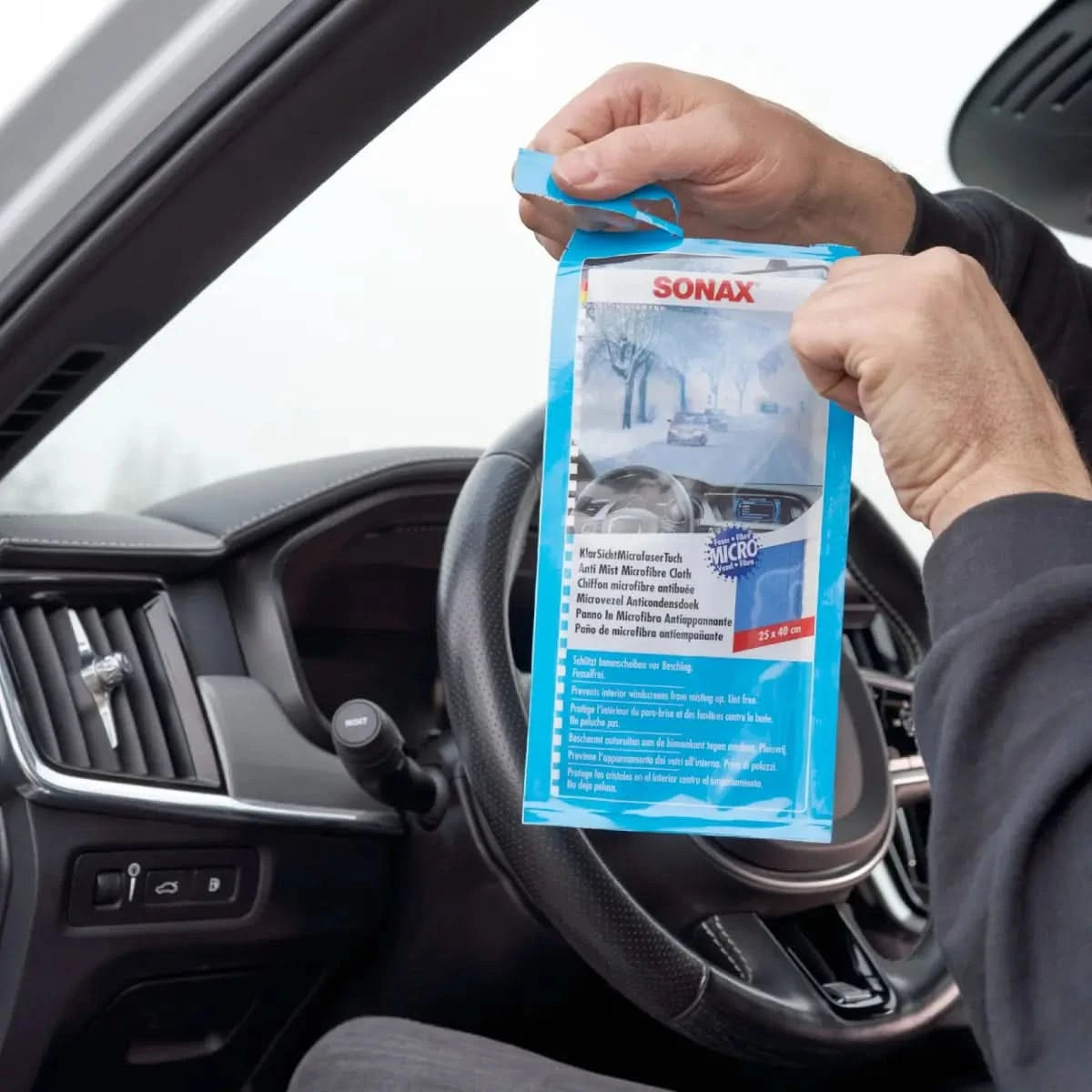 Sonax Klarsicht Microfasertuch.