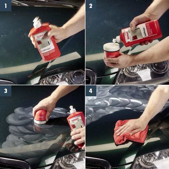 Sonax LackReiniger mit Schleifmittel.